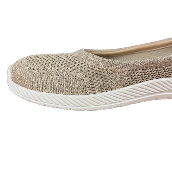 Easy Spirit Glitz 2 Gold Mesh Knit Slip On Sneakers Loafers Comfort Shoes 11 N - Picture 5 of 16
